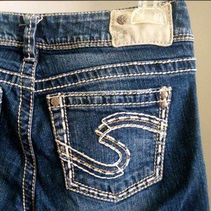 Silver Suki Jeans W28/L32 Embroidered pockets large Stitching